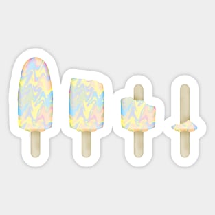 Life cycle of a paddle pop Sticker